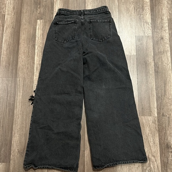 Signature 8 Black Baggy Distressed Jeans - Picture 5 of 6